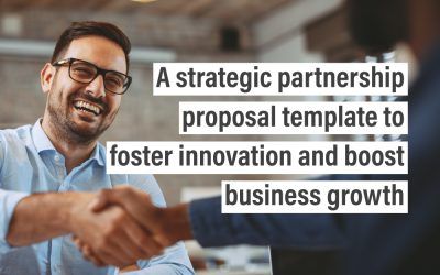A strategic partnership proposal template to foster innovation and boost business growth